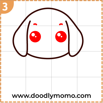 How to draw a cute Beagle step 3