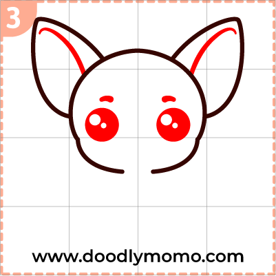 How to draw a cute Chihuahua step 3