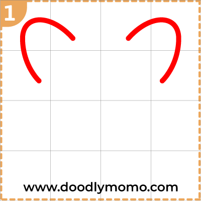 How to draw a cute Corgi step 1