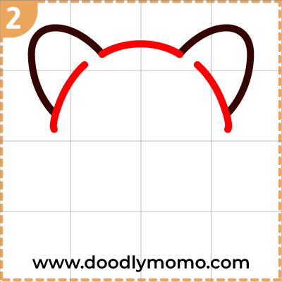 How to draw a cute Corgi step 2