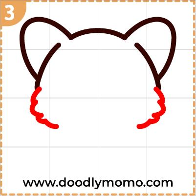 How to draw a cute Corgi step 3