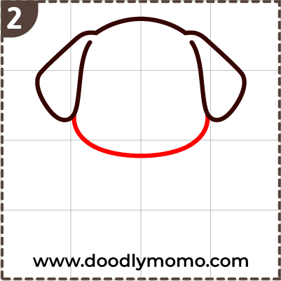 How to draw a cute Dalmatian step 2