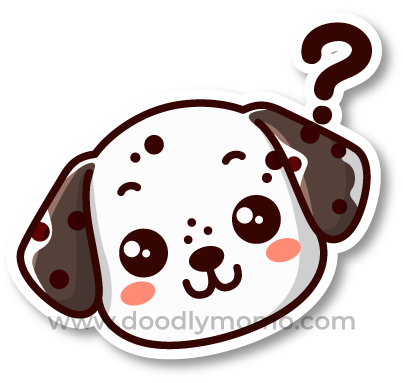 How to draw a cute Dalmatian step by step Did you know - doodlymomo