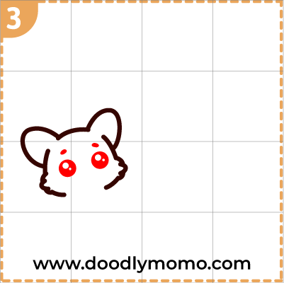 How to draw a cute Mother's day corgi step 3