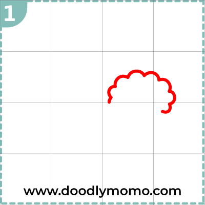 How to draw a cute Mother's day Poodle step 1