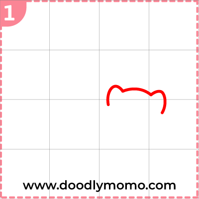 How to draw a cute Mother's day Siberian Husky step 1