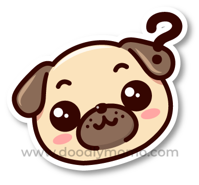 How to draw a cute Pug step by step Tutorial Did you know - doodlymomo