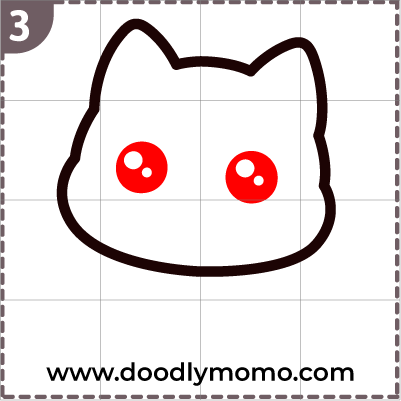 How to draw a cute Siberian husky step 3