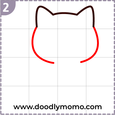 How to draw a cute British Shorthair Cat step (2)