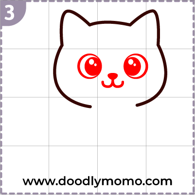 How to draw a cute British Shorthair Cat step (3)