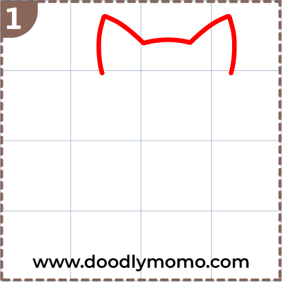 How to draw a cute Norwegian Forest Cat step (1)