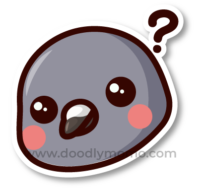 How to draw a cute Rock Pigeon step by step Did you know - doodlymomo