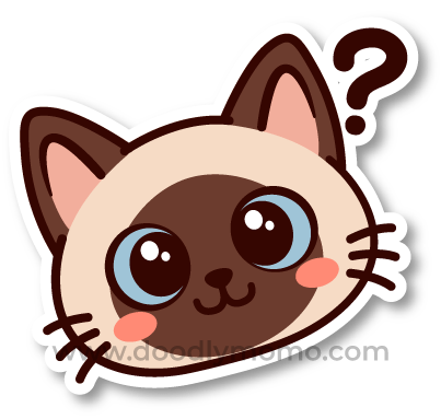 How to draw a cute Siamese Cat step by step Did you know - doodlymomo