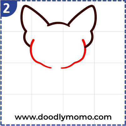 How to draw a cute Sphynx Cat step (2)