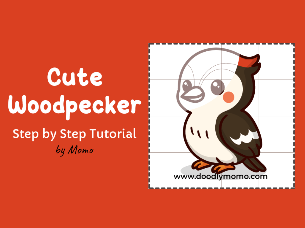 Let’s Draw a Cute&nbsp;Woodpecker