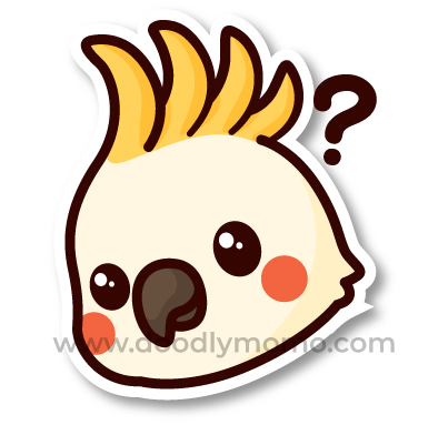 How to draw a cute Cockatoo step by step Did you know - doodlymomo