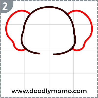 How to draw a cute Elephant step (2)