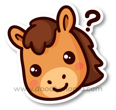 How to draw a cute Horse step by step Did you know - doodlymomo