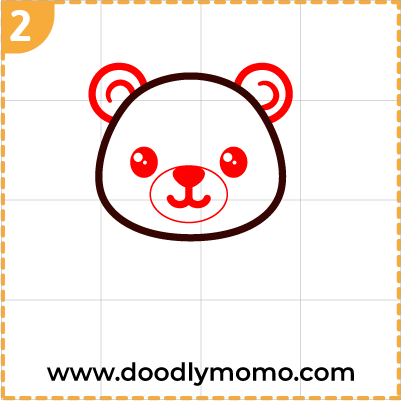 How to draw a cute Lion step (2)