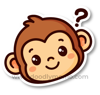 How to draw a cute Monkey step by step Did you know - doodlymomo