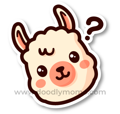 How to draw a cute Alpaca step by step Did you know - doodlymomo