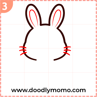 How to draw a cute Bunny step (3)