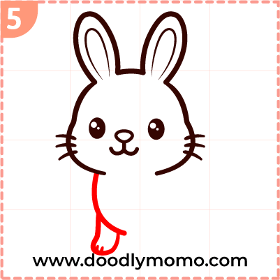 How to draw a cute Bunny step (5)