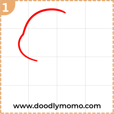 How to draw a cute Capybara step (1)