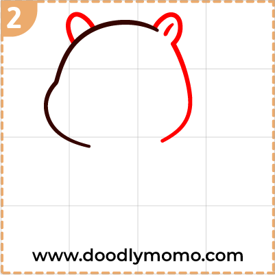 How to draw a cute Capybara step (2)