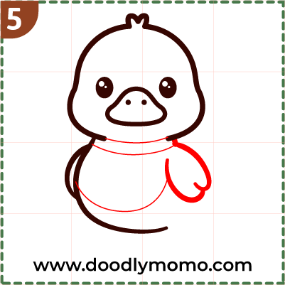 How to draw a cute Duck step (5)