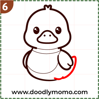 How to draw a cute Duck step (6)