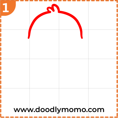 How to draw a cute Duckling step (1)