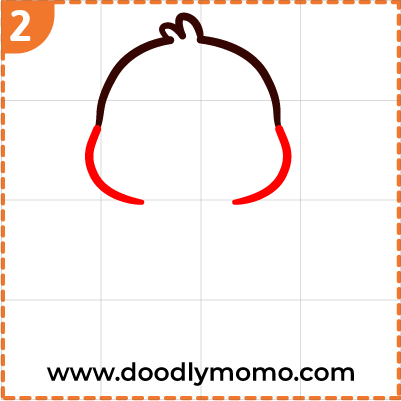 How to draw a cute Duckling step (2)