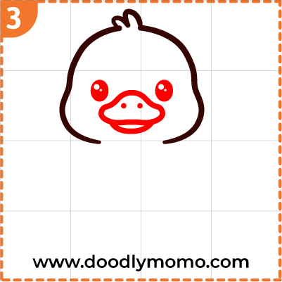 How to draw a cute Duckling step (3)
