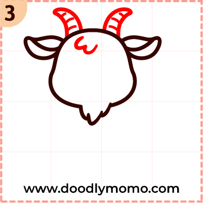 How to draw a cute Goat step by (3)
