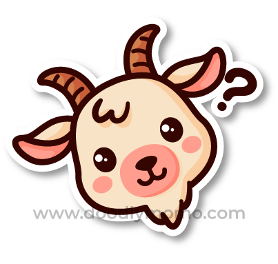 How to draw a cute Goat step by step Did you know - doodlymomo