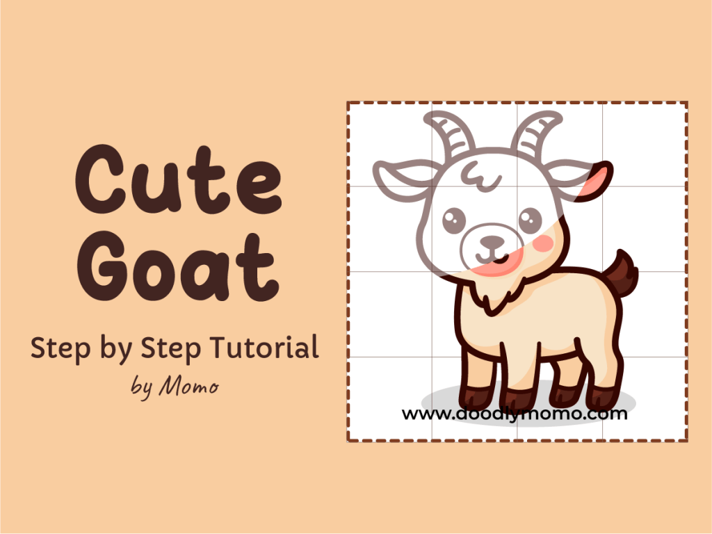 How to Draw a Cute Goat: Easy Step by Step Tutorial for&nbsp;Kids