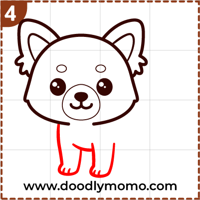 How to draw a cute Red Panda step (4)