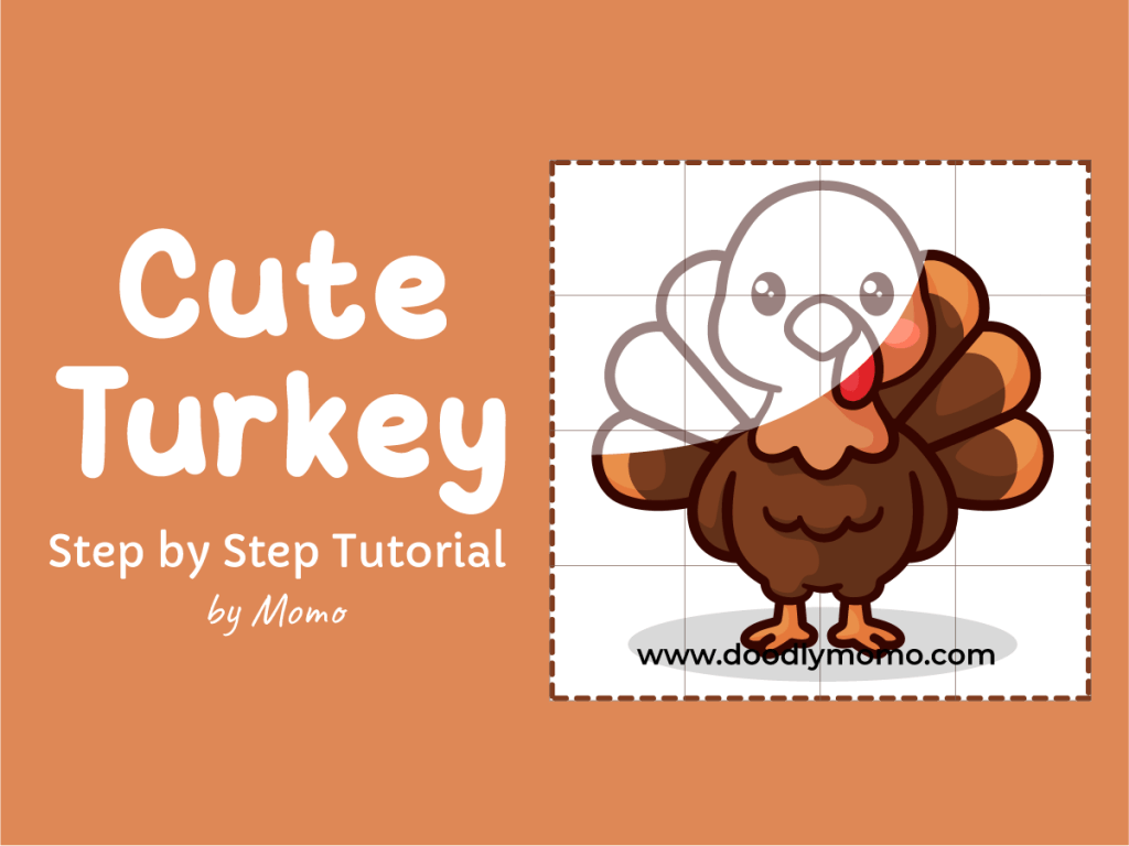 How to Draw a Cute Turkey: Easy Step by Step Tutorial for&nbsp;Kids