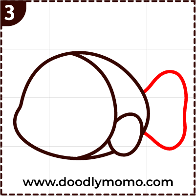 How to draw a cute Clownfish step (3)