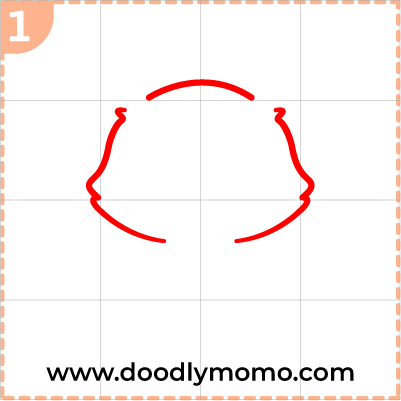 How to draw a cute Fennec Fox step (1)