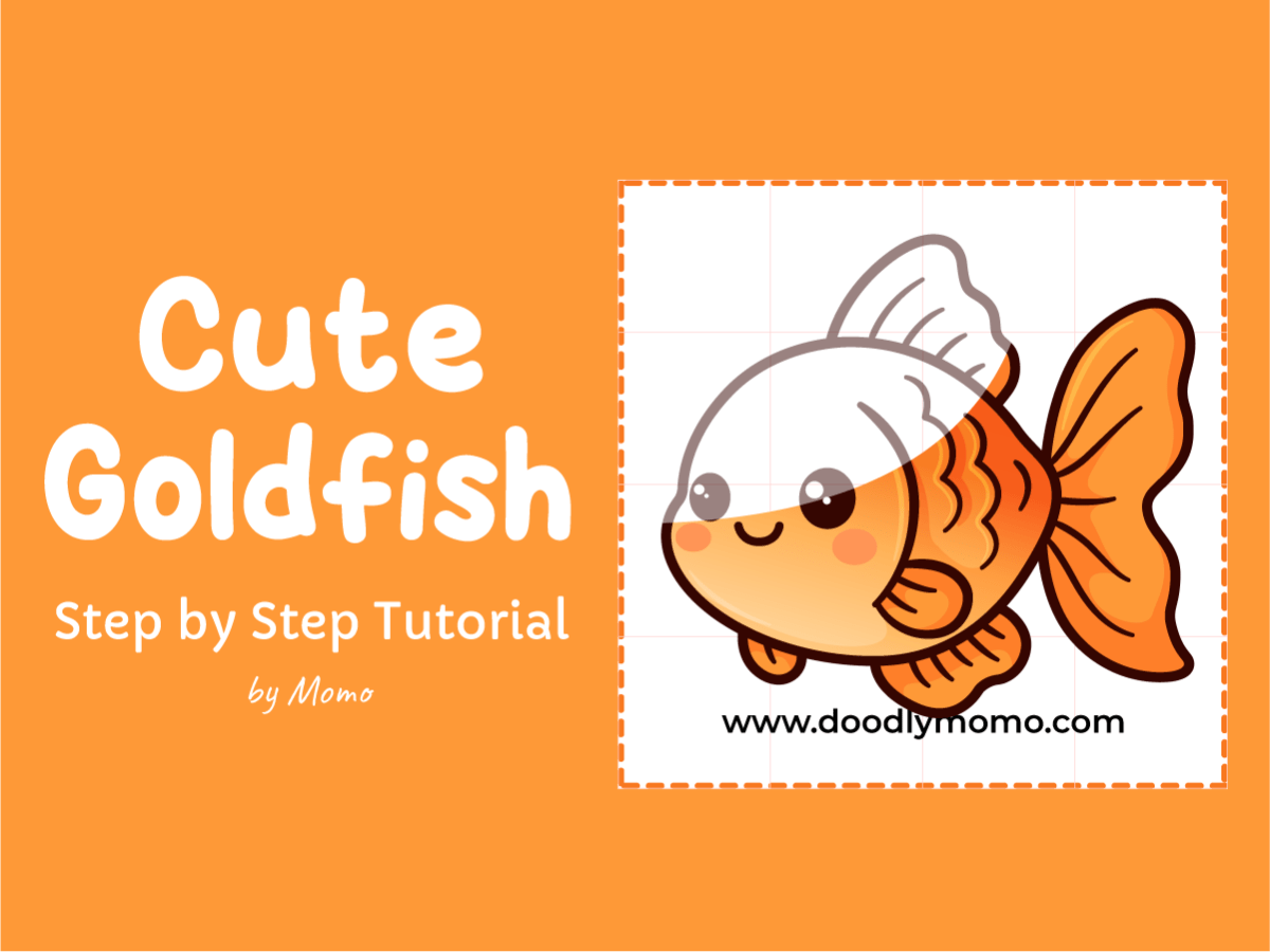 How to Draw a Cute Goldfish: Easy Step by Step Tutorial for&nbsp;Kids