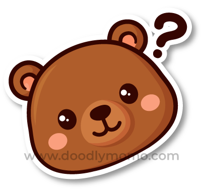 How to draw a cute Grizzly Bear step by step Did you know - doodlymomo