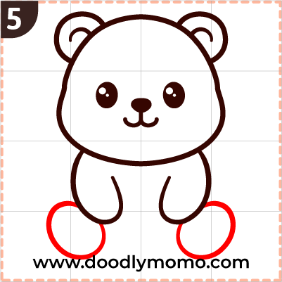 How to draw a cute Panda step (5)