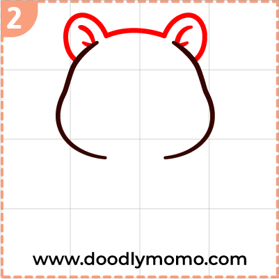 How to draw a cute Quokka step (2)