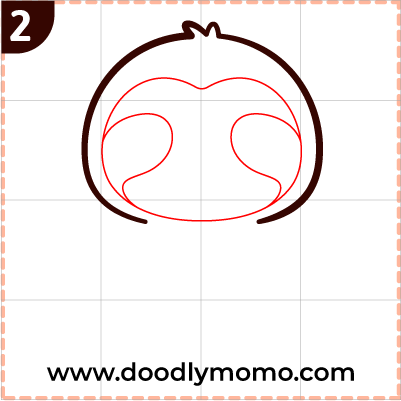 How to draw a cute Sloth step (2)