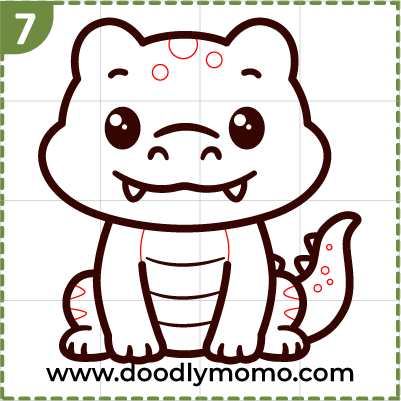 Final touches on the cute  drawing