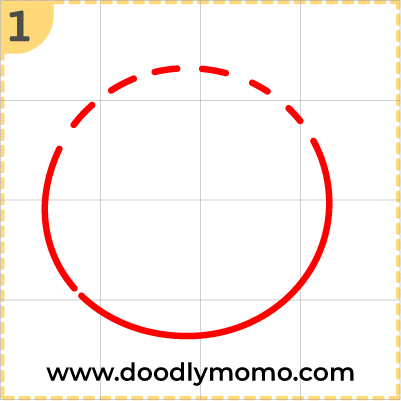 How to draw a cute Pufferfish step (1)