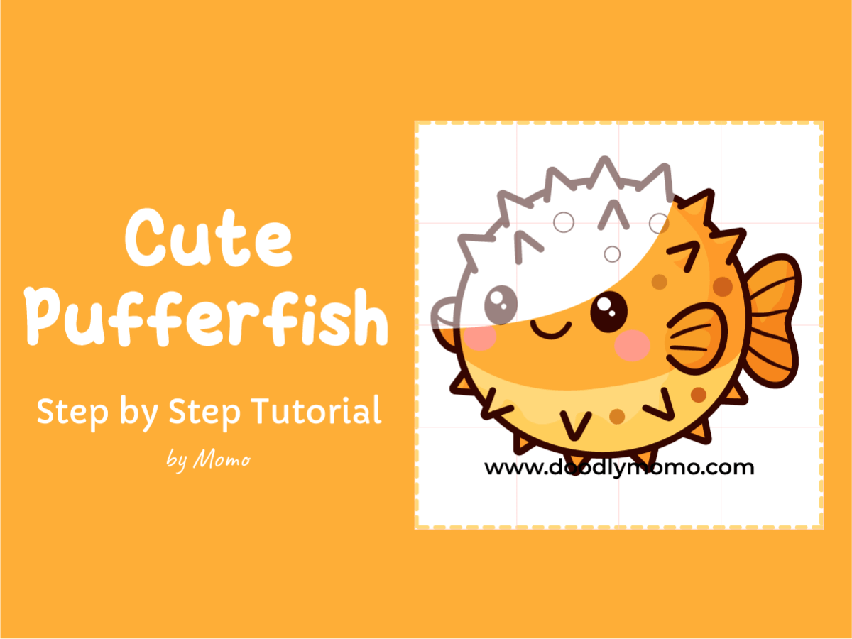 How to Draw a Cute Pufferfish: Easy Step by Step Tutorial for&nbsp;Kids