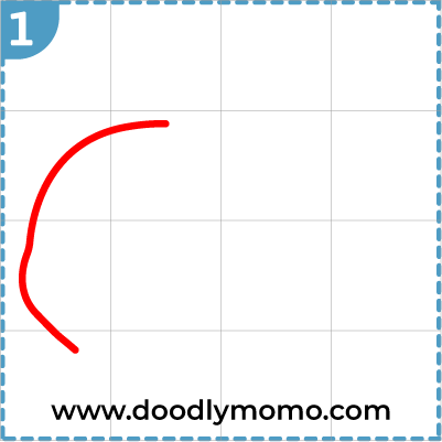 How to draw a cute Whale step (1)